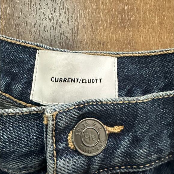 NWT Current Elliott The Boyfriend Rolled Denim Shorts Size 31 - Picture 2 of 11